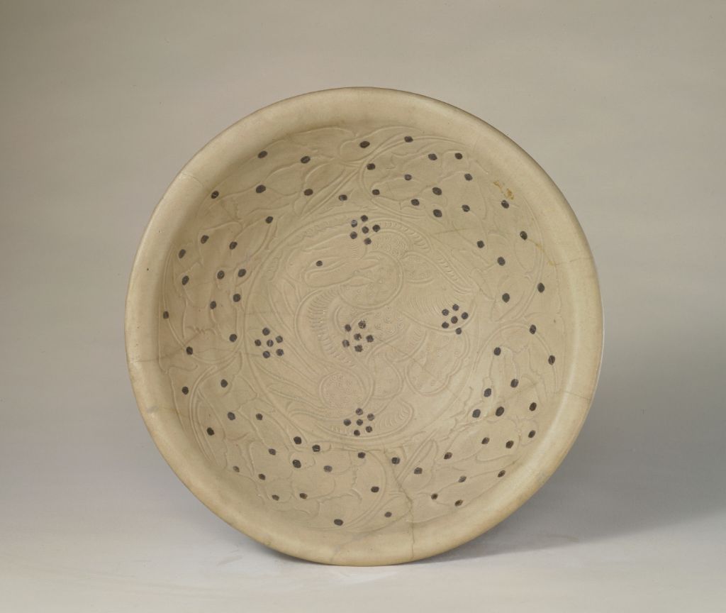 图片[2]-Xicun Kiln Green and White Glaze Large Bowl with Phoenix Pattern-China Archive